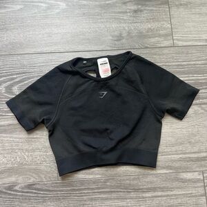 Gymshark Crop Top with Back Cutouts